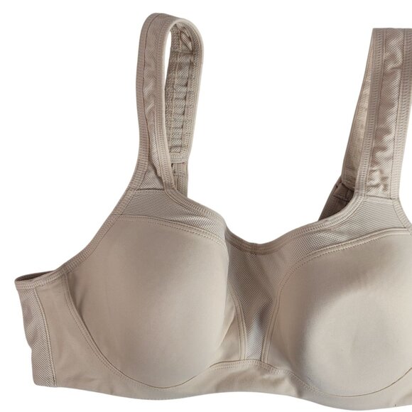 Wacoal Lindsey Contour Underwire Sports Bra Tan 38C Full Cover Seamless 853209 - Picture 2 of 10